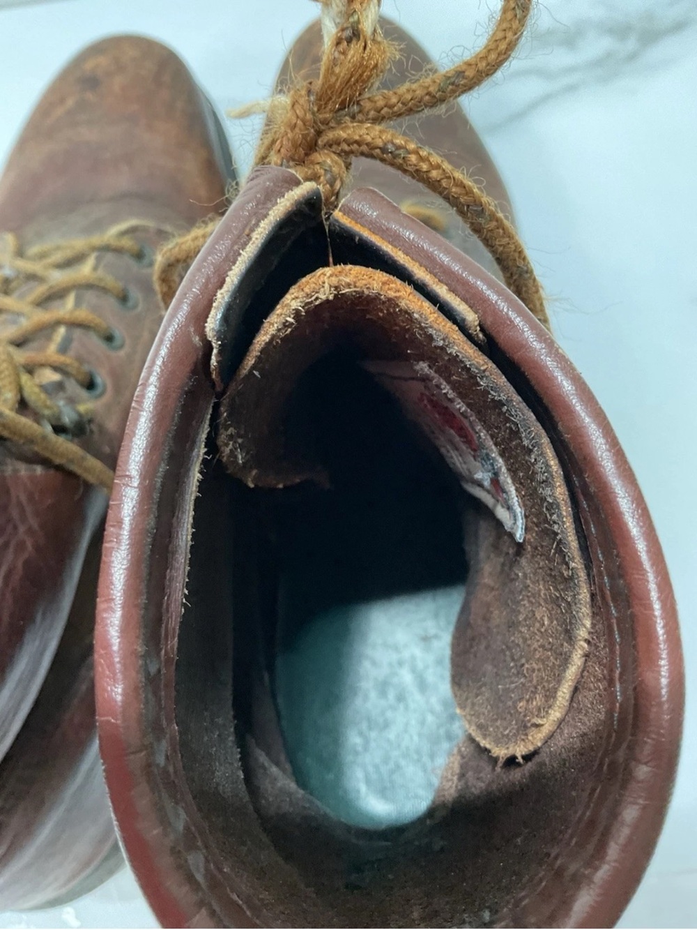 Red Wing ANSI Z41 PT99 M1/75 C/75 Mens Leather Steel Toe Boots Size 10 - Picture 6 of 15